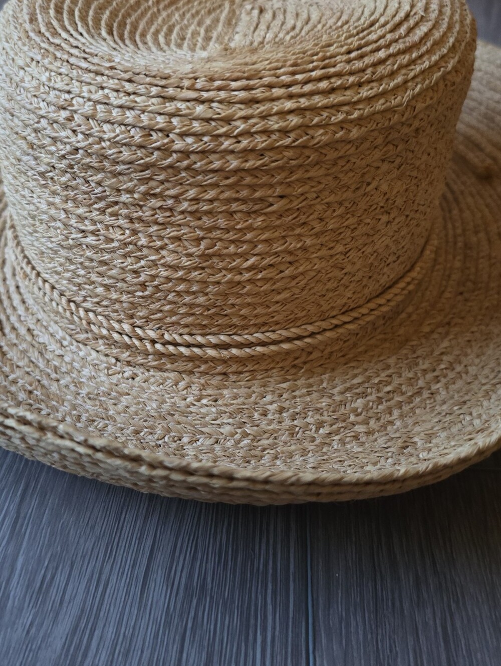 Kaminski 100% Raffia Wide Brim Sun Hat Made in Australia Natural Straw Vacation - Picture 5 of 12